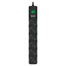 3 - Сетевой фильтр SVEN SF-06E-16, 6 Розеток, 1,8м, Черный