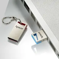 2 - USB Flash накопитель Apacer AH155, 128Гб, Серебристый/Синий
