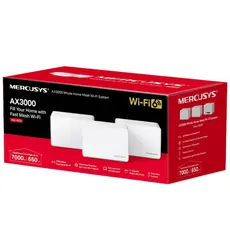 Whole-Home Mesh Dual Band Wi-Fi 6 System MERCUSYS, "Halo H80X(3-pack)",...