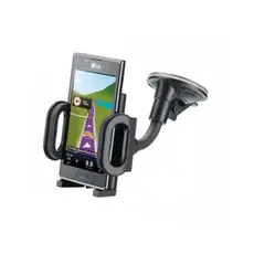 4 - Автомобильный держатель Cellularline Hug Flexi - Universal, Чёрный
