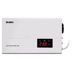 2 - Стабилизатор напряжения SVEN SLIM AVR-500 LCD, 500VA