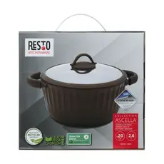 5 - Кастрюля RESTO 94001, 2.6л, Коричневый