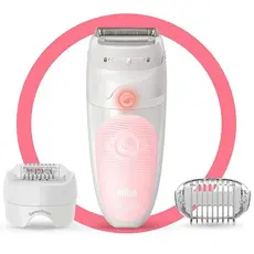 2 - Эпилятор BRAUN SES5620, Белый/Розовый