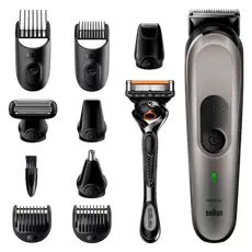5 - Мужской Триммер Braun MGK7320, Серный | Серебристый