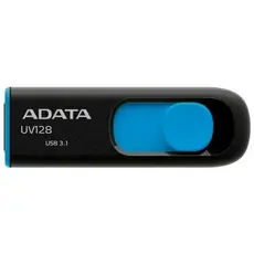 3 - USB Flash накопитель ADATA UV128, 32Гб, Черный/Синий