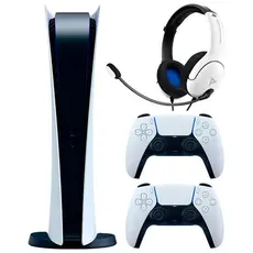 4 - SONY PlayStation 5 Digital Edition + DualSens + Headphones PDP LVL40...