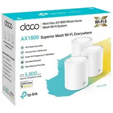 6 - Домашняя Mesh Wi-Fi система TP-LINK Deco X20 (3-pack), Белый