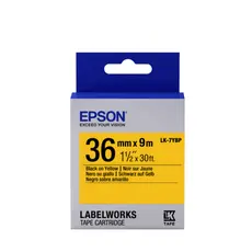 Tape Cartridge EPSON LK7YBP: 36mm/9m, Pastel Black/Yellow, C53S657005 18823