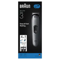 4 - Мужской Триммер Braun AIO3500, Серый