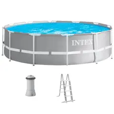 3 - Каркасный бассейн Intex Prism Frame, 8592л, Серый, 26716
