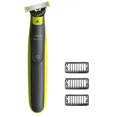 2 - Мужской Триммер Philips OneBlade QP2724/23, Черный | Зелёный