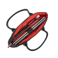 3 - Сумка для ноутбука RivaCase Orly, 15.6", Полиэстер, Чёрный