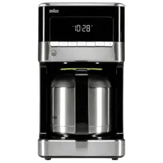 5 - Капельная кофеварка Braun KF 7125 BK, 1000Вт, Черный | Нержавеющая сталь