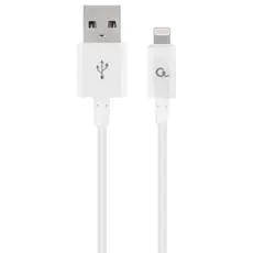 2 - Зарядный кабель Cablexpert CC-USB2P-AMLM-1M-W, USB Type-A/Lightning,...