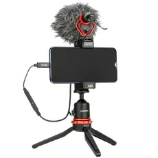 2 - Аудио адаптер Boya BY-K4, USB Type-C - 3.5 мм, 0,06м, Черный