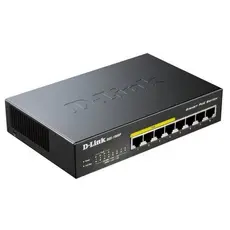 5 - PoE коммутатор D-Link DGS-1008P, 4x IEEE 802.3af