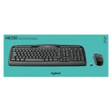 6 - Клавиатура и мышь Logitech MK330, Беспроводное, Чёрный