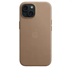 5 - Чехол Apple iPhone 15 FineWoven Case with MagSafe, Серо-коричневый