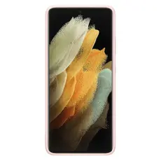 3 - Чехол Samsung Silicone Cover for Galaxy S21 Ultra, Розовый