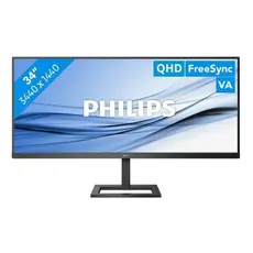 2 - 34" Монитор PHILIPS 345E2AE, IPS 3440x1440 WQHD, Чёрный