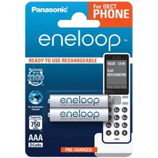 3 - Аккумуляторы Panasonic BK-4MCCE, AAA, 750мА·ч, 2шт.