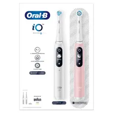 3 - Электрическая зубная щетка Braun Oral-B iO 6 Duo, Белый | Розовый