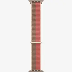 4 - Ремешок для часов Apple ML2P3ZM/A, Нейлон, Medium, Розовый/Коричневый