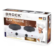 3 - Электрическая настольная плита BROCK EP2000WH, Белый