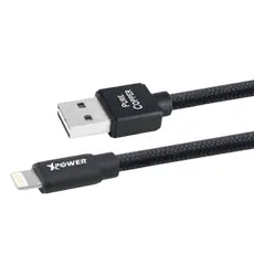 3 - Кабель для зарядки и синхронизации Xpower Lightning cable Nylon, USB...