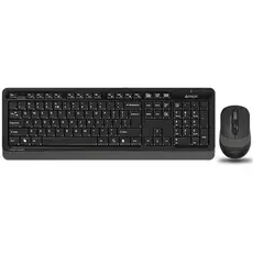 5 - Клавиатура и мышь A4Tech FG1010, Беспроводное, Черный/Серый