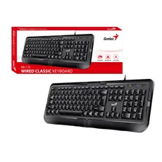 4 - Клавиатура Genius KB-118, Проводное, Чёрный