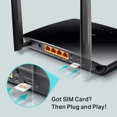6 - Беспроводной маршрутизатор TP-LINK TL-MR6400, 4G, Чёрный