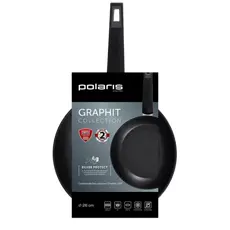 4 - Сковорода Polaris Graphit-26F, 26см, Графитовый