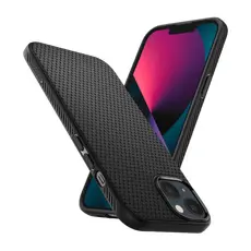 2 - Чехол Spigen iPhone 13, Liquid Air, Матовый черный
