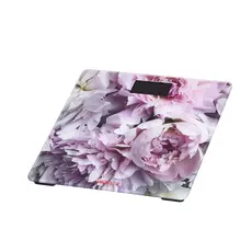 5 - Электронные напольные весы Ardesto SCB-965PEONIES, Розовый