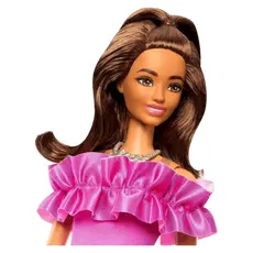 4 - Кукла Barbie "Модница с каштановыми волосами и розовым платьем"