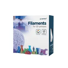 4 - Нить для 3D-принтера Gembird 3DP-ABS3-01-S, ABS, Серебро, 3.0 mm, 1 кг