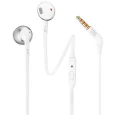 4 - Наушники JBL Tune 205, Серебристый