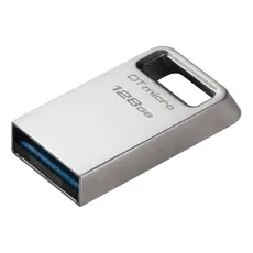 6 - USB Flash накопитель Kingston DataTraveler Micro, 128Гб, Серебристый