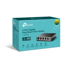 .5-port 10/100/1000Mbps POE+ Easy Smart Switch TP-LINK "TL-SG105PE", 65W...