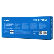 2 - Клавиатура SVEN KB-C2300W, Беспроводное, Чёрный