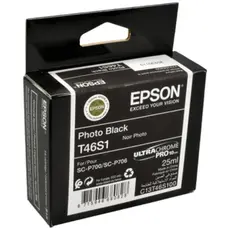 2 - Картридж чернильный Epson T46S UltraChrome Pro 10, 25мл, Черный фото