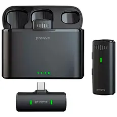 2 - Microphone Wireless Proove Demo Type-C (2 mic),Black