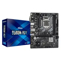 2 - Материнская плата ASRock B560M-HDV, LGA1200, Intel B560, Micro-ATX