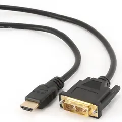 5 - Cable HDMI to DVI 1.8m Cablexpert, male-male, GOLD, 18+1pin...