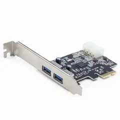 2 - Карта расширения PCI-Express Gembird UPC-30-2P, Чёрная