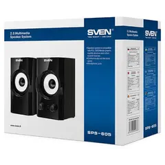2 - Компьютерные колонки 2.0 SVEN SPS-605, Чёрный