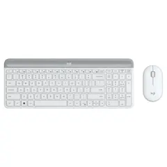 4 - Клавиатура и мышь Logitech MK470, Беспроводное, Белый
