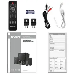 6 - Компьютерные колонки 2.1 SVEN MS-2080, Чёрный
