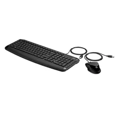 2 - Клавиатура и мышь HP Pavilion 200, Проводное, Чёрный